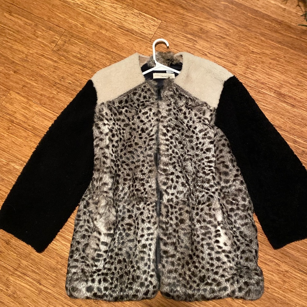 EUC Designer fur and shearling coat